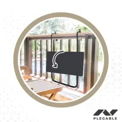 Mesa Dobrável 60x40cm Suspensa para Varanda 61034 Aktive #4 - 1180090061