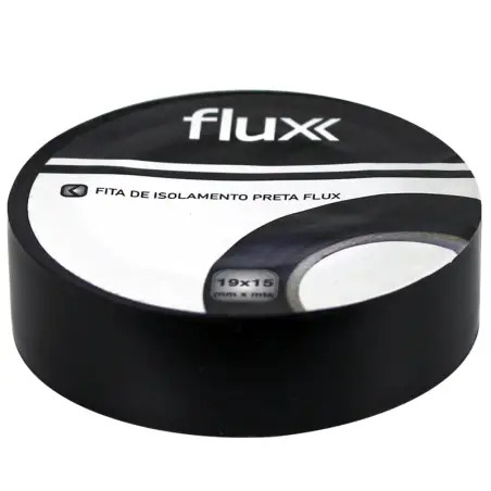 Fita Isoladora Preta 19mm 33mt Flux - 1120040147