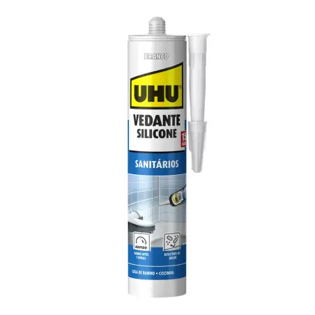 Silicone Sanitário Branco 280ml UHU - 1450080129