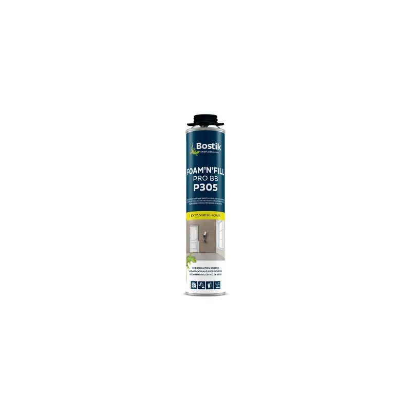 Espuma Poliuretano de Pistola B3 P305 750ml Bostik