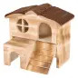 Casa "kajsa" Em Madeira Natural Flamejada 17x15x13 Cm Trixie