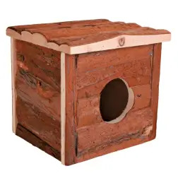 Casa "jerrick" Em Madeira Natural 15x14x15 Cm Trixie - 1040160035
