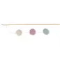 Bastao C/ 3 Bolas Em Madeira/tecido C/ Catnip - 40 Cm Trixie