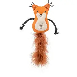 Esquilo Em Pelucia/couro C/ Catnip 12 Cm/24 Cm Trixie - 1040061559