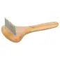 Pente Ancinho Em Madeira Bambu P/ Pelo Longo 10x17 Cm Trixie