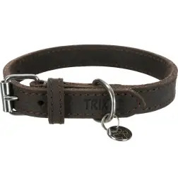 Coleira Rustic” em Couro - 24-34cm/18mm - 1040080485