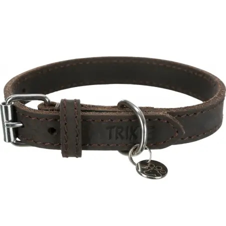 Coleira Rustic” em Couro - 24-34cm/18mm - 1040080485
