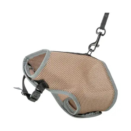 Peitoral+trela Nylon P/ Gatos 24-42 Cm caqui Trixie - 1040221089
