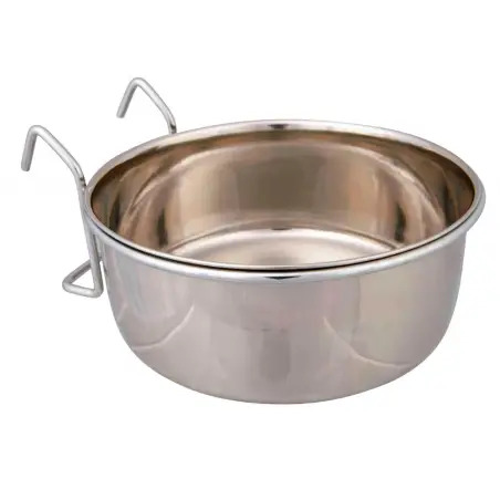 Gamela Inox C/ Suporte P/ Aves 0,3 Lt Trixie - 1040090151
