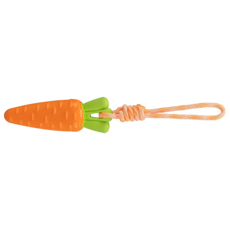 Cenoura C/ Corda/borracha Termoplastica tpr - 39 Cm Trixie