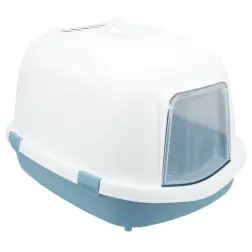 Toilete primo Xxl” C/ Porta 56x47x71 Cm azul/branco Trixie - 1040380059