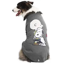 T-shirt Snoopy Hug Grafite Snoopy - XS - Pescoço: 30cm/Peito: 36cm/Dorso: 26cm #1 - 1040240506