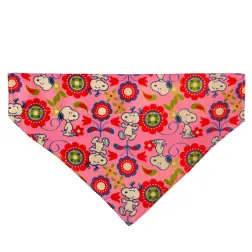 Bandana Snoopy rosa/flores – Tam. S Snoopy - 1040240672