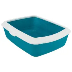 Toilete "classic" C/ Rebordo petroleo/branco Trixie - 1040380045