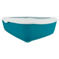 Toilete "classic" C/ Rebordo petroleo/branco Trixie - 1040380045
