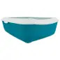 Toilete "classic" C/ Rebordo petroleo/branco Trixie