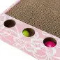 Arranhador Em Cartao C/ Brinquedos 48x25 Cm rosa Trixie