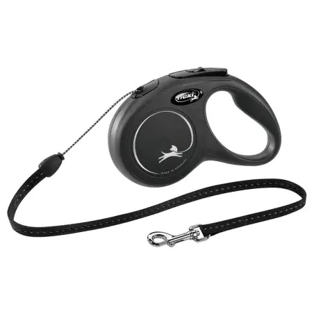 Flexi New Classic fio/tam. S 5 Mt / 12 Kg preto Trixie - 1040220289