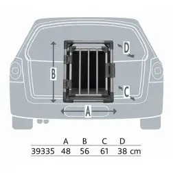 Transp. Em Aluminio P/ Caes 48x56x61 Cm antracite Trixie - 1580090178