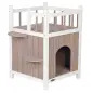 Casa Pinho Tratado C/ Varanda 45x65x45 Cm cinza/bran Trixie