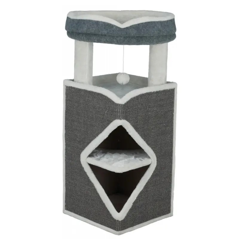 Cat Tower Arma 98 Cm cinza/branco/cinza Trixie
