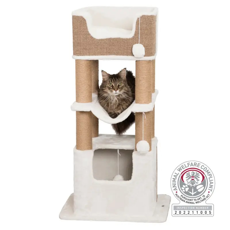 Arranhador "lucano" P/ Gatos branco/sisal Trixie Arranhador "lucano" P/ Gatos branco/sisal Trixie