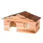 Casa "ragna" Em Madeira Natural Flamejada 35x18x20 Cm Trixie