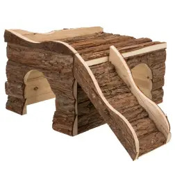 Castelo "ineke" Com Rampa Em Madeira Natural 38x25x50 Trixie - 1040160140
