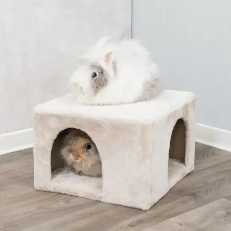 Nicho C/ 2 Entradas P/ Coelhos Anoes 36x25x36 Cm beg Trixie - 1040070520