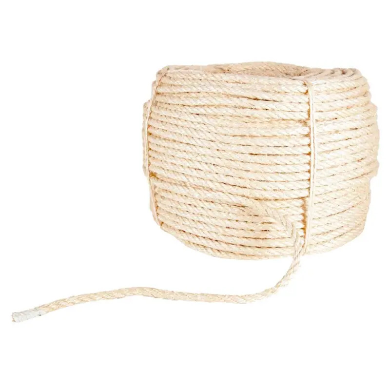 Corda Em Sisal Natural Ø10 Mm rolo Aprox. 220 Mt Trixie