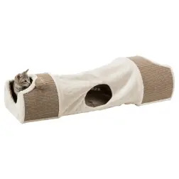 Tunel P/ Arranhar C/ Cobertura Em Pelucia - 110x38x38 Trixie - 1040061484