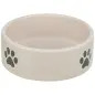 Gamela Em Ceramica "pata" 0,3 Lt/ø12 Cm cinza Claro/ Trixie