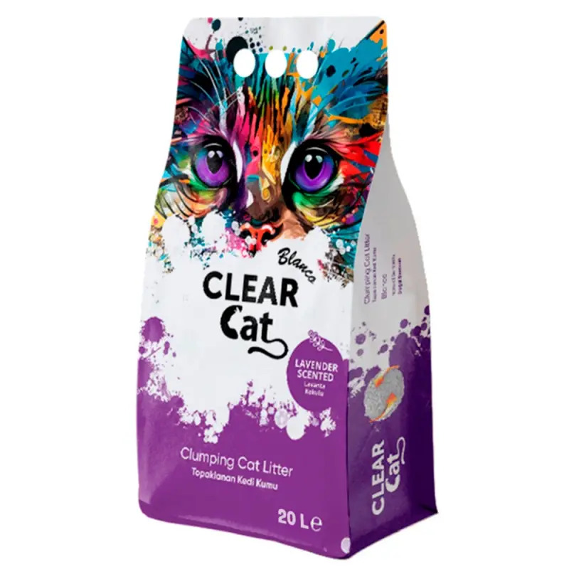 Clear Cat Blanco Litter Lavanda 20 Lt Clear Cat