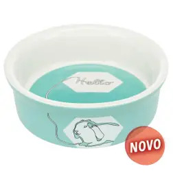 Gamela Em Ceramica "hello Comic" P/ Coelhos 240 Ml /  Trixie - 1040090356