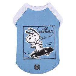 T-shirt Skateboard Blue Snoopy - XS - Pescoço: 30/Peito: 36cm/ Dorso: 26cm - 1040240714