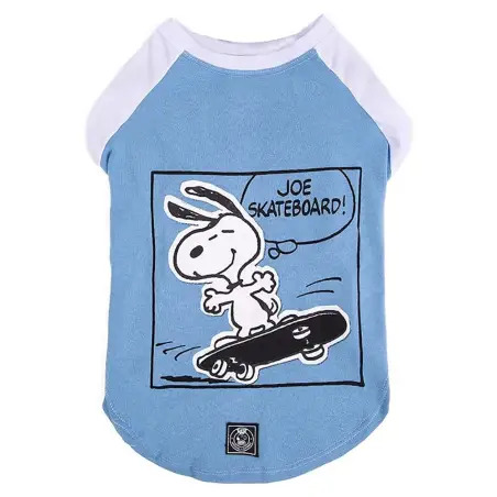 T-shirt Skateboard Blue Snoopy - XS - Pescoço: 30/Peito: 36cm/ Dorso: 26cm - 1040240714
