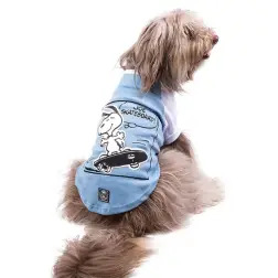 T-shirt Skateboard Blue Snoopy - XS - Pescoço: 30/Peito: 36cm/ Dorso: 26cm #1 - 1040240714