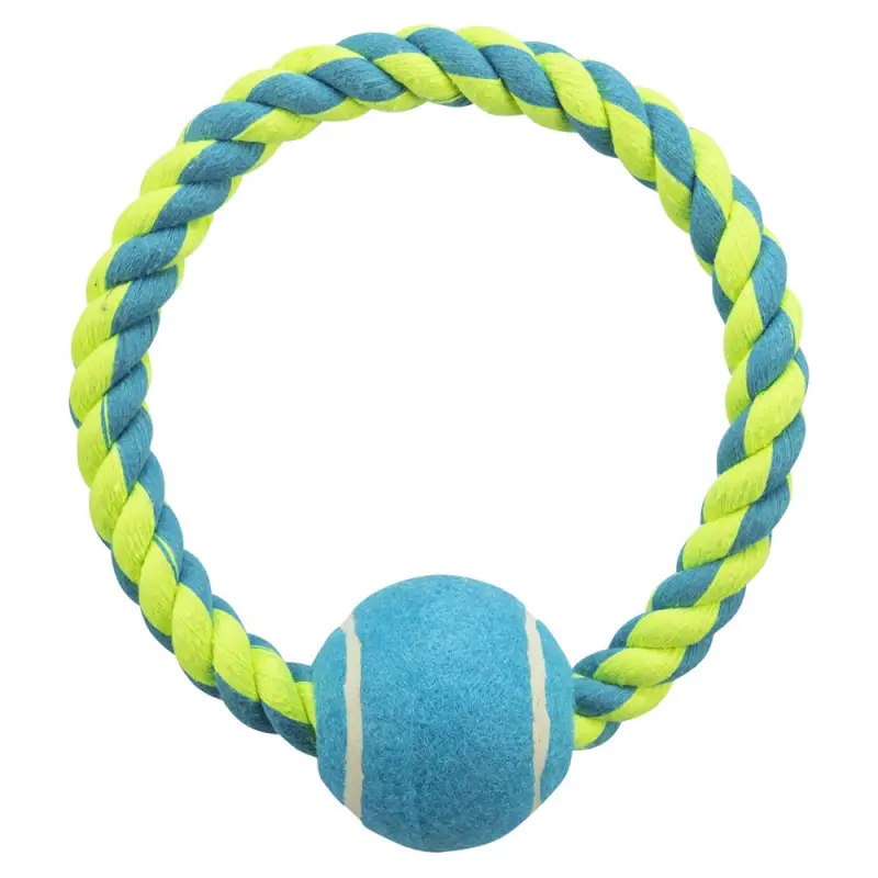 Bola De Tenis C/ Argola Em Algodao Trixie