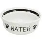 Gamela Em Ceramica "water" 0,25 Lt / Ø13 Cm branco/p Trixie