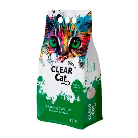 Clear Cat Blanco Litter Aloe Vera 5 Lt Clear Cat - 1050020079
