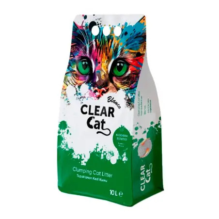 Clear Cat Blanco Litter Aloe Vera 10 Lt Clear Cat - 1050020080