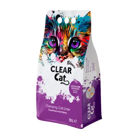 Clear Cat Blanco Litter Lavanda 10 Lt Clear Cat - 1050020077