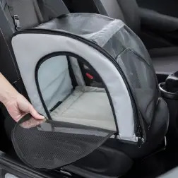 Assento P/ Automovel P/caes 44x37x40 Cm cinza/preto Trixie #5 - 1040220540
