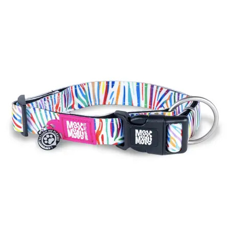 Coleira Com Id Tag "magic Zebra" Max & Molly - XS/ 22-35cm/10mm - 1040080893