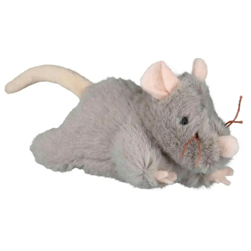 Rato Em Pelucia C/ Som P/ Gatos - 15 Cm Trixie