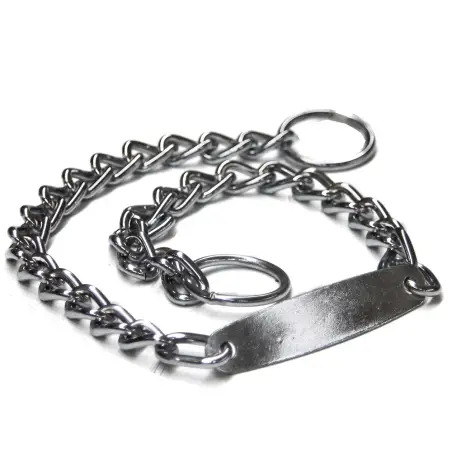 Coleira Estranguladora com Placa para Cão 55cm / 3mm OrniEx - 0511861076