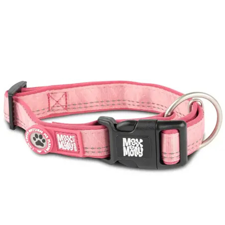 Max & Molly - Coleira C/ Id Tag "matrix 2.0 Rose"  Max&Molly - 1040081139