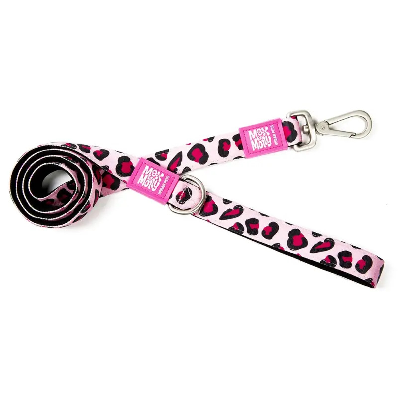 Trela "Leopard Pink"
