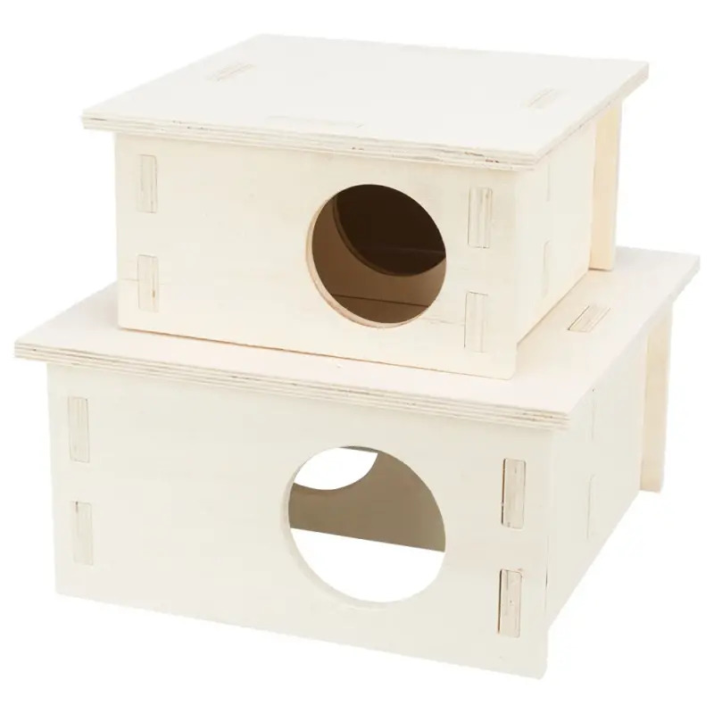 Abrigo Em Madeira C/ 2 Divisorias 20x10x20 Cm Trixie