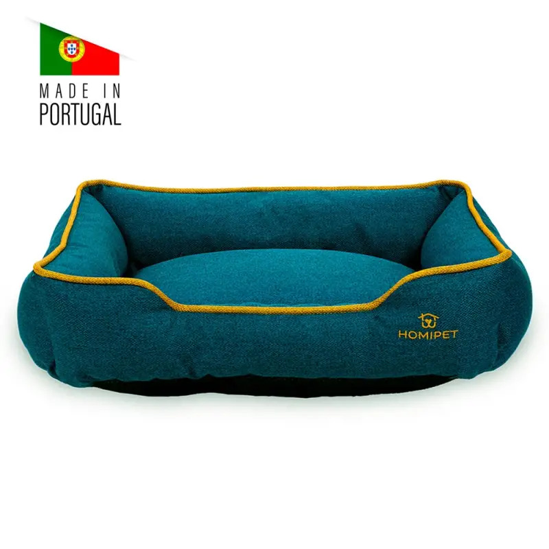 Cama "bucareste" 50x40x15 Cm azul Petroleo Homipet